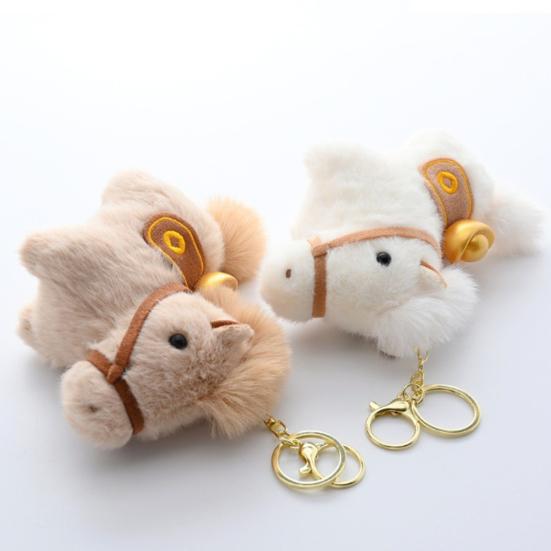 2026 Год Лошади Плюшевый Мультяшный Юаньбао Пони Брелок Подвеска Каваий Фигурка Лошади Настольное Украшение Милое Украшение для Рюкзака Подарок