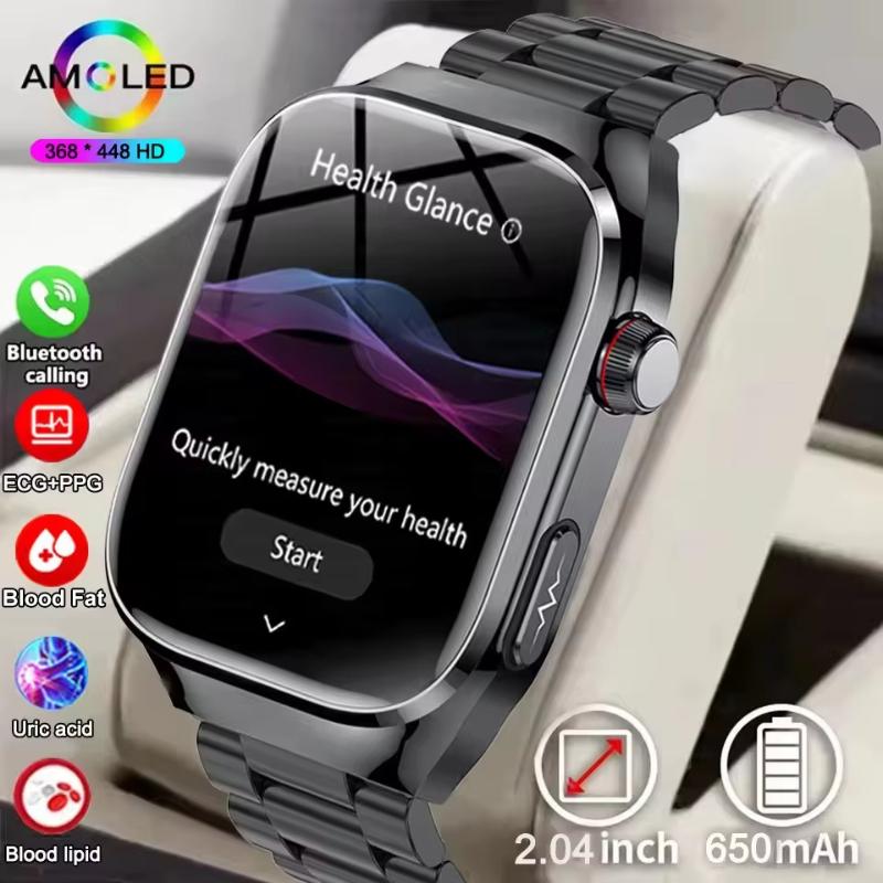 2025 Новые Точные Смарт-часы для Измерения Жира в Крови и Мочевой Кислоты Мужские Микрофизическое Обследование Здоровье Пяти Органов Часы Bluetooth Звонок Смарт-часы