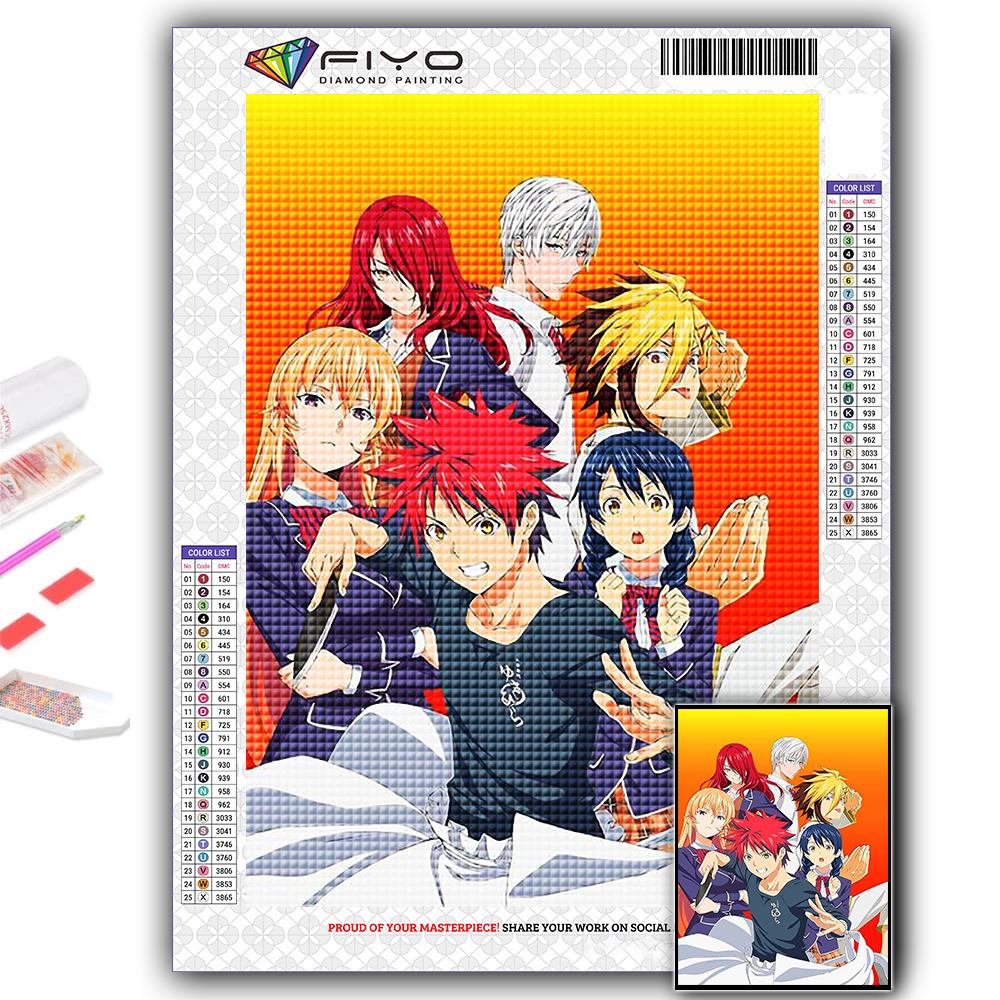 5D DIY Алмазная картина вышивка крестом аниме Shokugeki no Soma Алмазная вышивка мозаика настенное искусство украшение дома