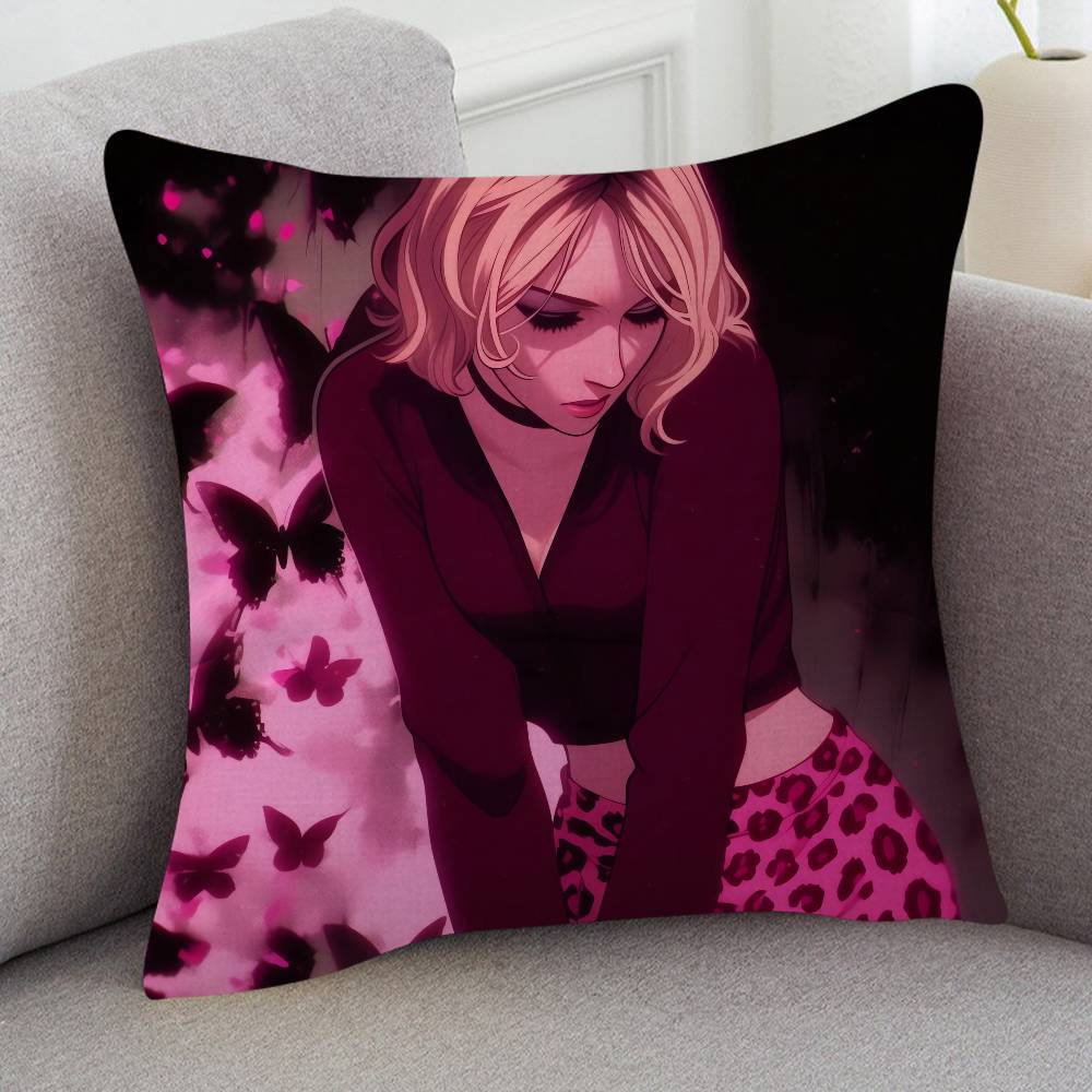 GAME Silent Hill Soft Comfortable Pillow Case Cartoon For Sofa Living Cat Room Home Office Retro Decor Protective Cover