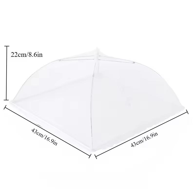 Mesh Food Cover Folding Net Reusable Protector for Flies Insects Up Table Cover for Outdoor Dining