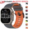 Дышащий спортивный ремешок для Apple Watch Series 11 10 9 8 7 6 SE3 Двухцветный силиконовый ремешок для Iwatch Ultra 3/2 49мм 42 44 45 46мм