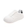 Spring 2025 Women's Sneakers: Versatile, Casual Korean Style Flat Sports Shoes In White A02