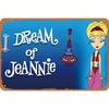 I Dream of Jeannie Vintage Metal Wall Art Sign   Retro Decor with Cartoon Illustration Perfect for Home Bedroom Bar Cafe