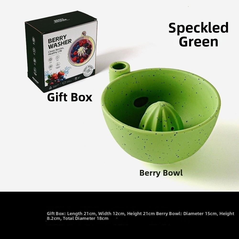 Rotating Water Flow Berry Washing Bowl Central Drain Berry Washer Bowl Small Fruit Cleaning