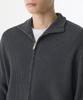MUSINSA STANDARD Cotton High-Neck Knit Zip-Up [Medium Gray]