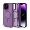 Case for iPhone 14 Pro Max Magsafe Reinforced Case Dark Purple + Glass