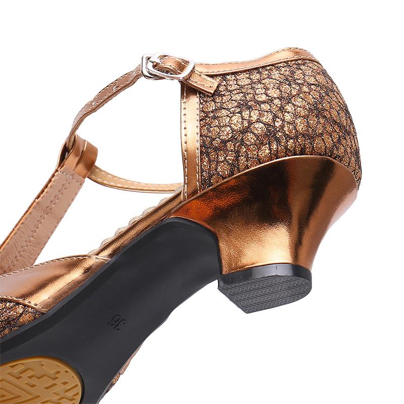 Женская обувь для бальных танцев, танго, сальсы, латинских танцев, вечерние туфли на каблуке 3,5 см