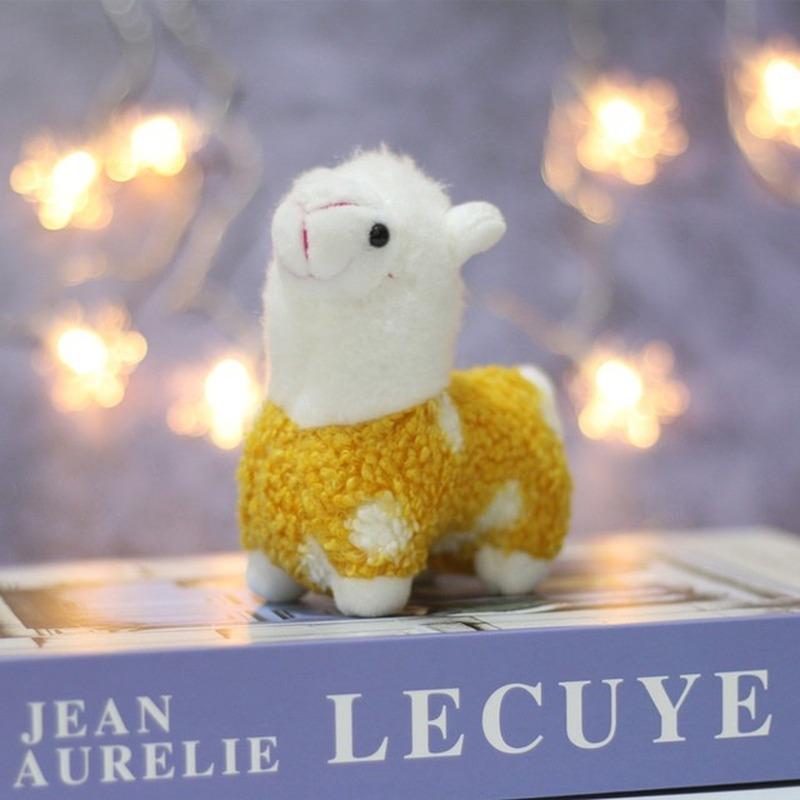 Мягкий Хлопок Альпака Игрушка Плюшевая Кукла Радужный Конь Верблюд Животное Брелок Женская Сумка Амулет Аксессуары Подарок