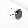 Black Spinel Ring, 925 Solid Sterling Silver Ring Handmade Gemstone Jewelry, Gifts For Wife Brand New Ring