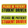 Driver Magnet Driver Bumper Magnetic Reflective Sticker for Car Please Be Patient Student Driver Magnet Reusable Signs