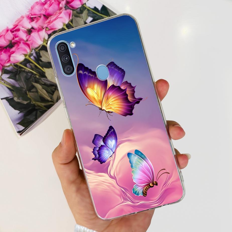 Чехол для Samsung Galaxy A11 SM-A115F Популярный Расписной Чехол Мягкий Силиконовый Чехол для Телефона Для Samsung A11 M 11 Galaxy M11 M115F Fundas