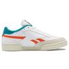 Reebok Club C Revenge White Seaport Teal Мужские кроссовки Обувь — белые туфли-оранжевые GX0385