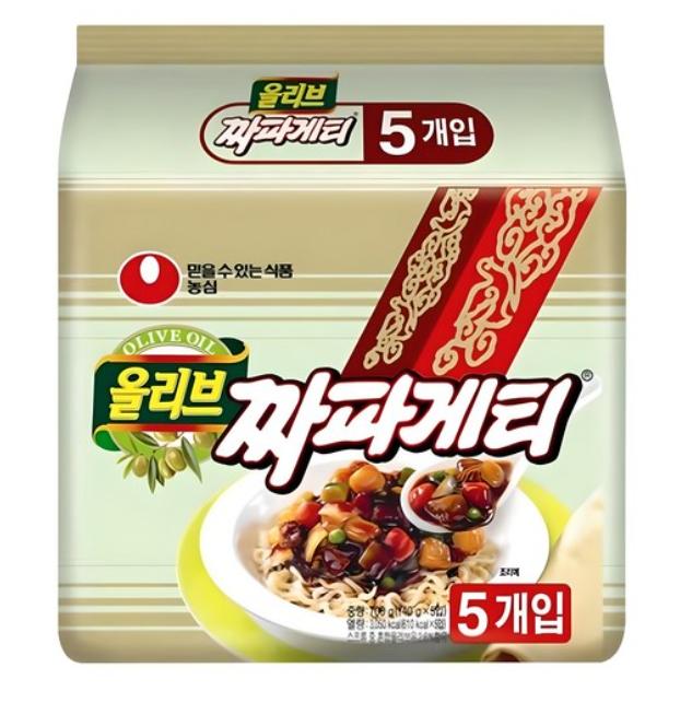 Nongshim Chapagetti Korean Black Bean Instant Noodles 140g x 5 Packs