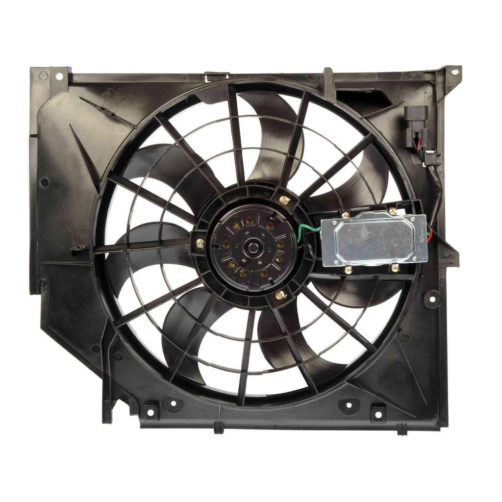 BMW E46 Electric Cooling Fan Assembly - High Quality with One-Year Warranty