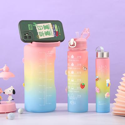 Чашки для девочек Bounce, чашки большой емкости, чашки с плавным перемещением, переносные ручки, пластиковые чашки.