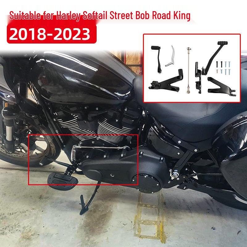 Передние Подножки и Блок Переключения Передач для Harley Softail, Street Bob и Road King (2018-2023 гг.)