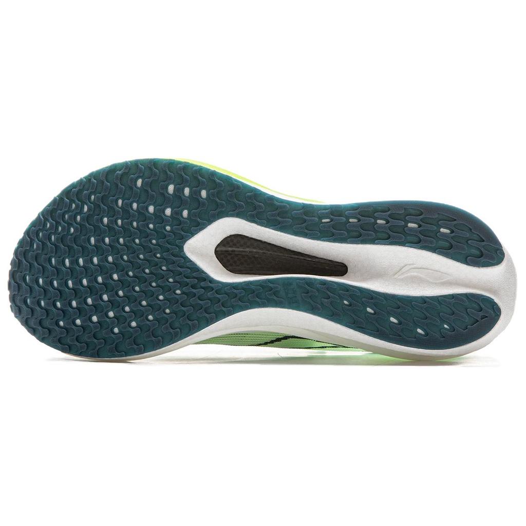 Li Ning Feidian 5 Challenger Сверхлегкая технология амортизации Беговые кроссовки Мужские кроссовки Стандартный-Белый Флуоресцентный-Ярко-зеленый ARMV001-19