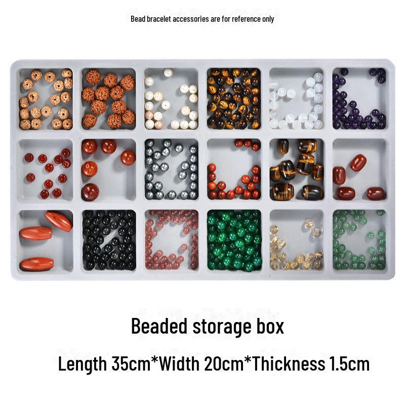 Ассортимент флокированных ювелирных изделий, витрин и дизайнерских лотков для браслетов и ожерелий своими руками