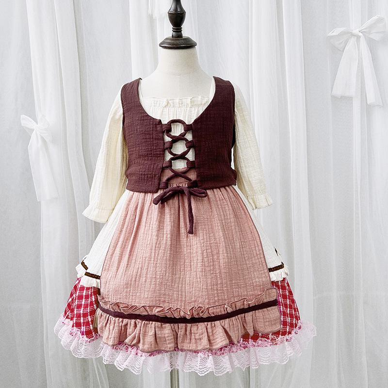 Красная Шапочка плащ Рождество Хэллоуин сценические костюмы идиллические девочки Золушка детская одежда