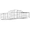 VidaXL Arched Gabion Baskets 2 Pcs 200x50x40/60 Cm Galvanized Iron, Gabion, Gabion Cage, Gabion Wall Basket, Wall of 3146257