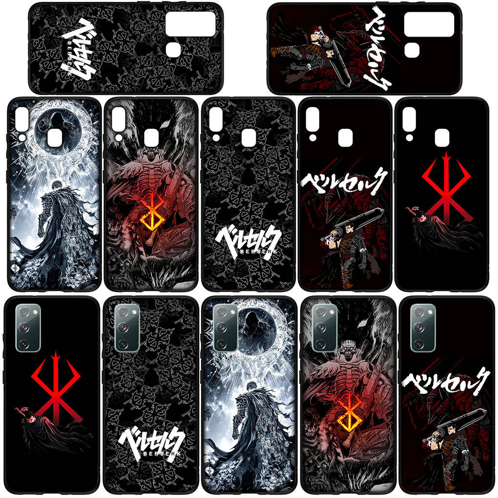 Чехол для телефона Samsung Galaxy S24 S23 iPhone 15 14 Xiaomi Redmi Note 13 12 11 8 10 9 Pro S22 S20 FE Max X XR OPPO A15 Huawei Berserk Guts аниме-чехол