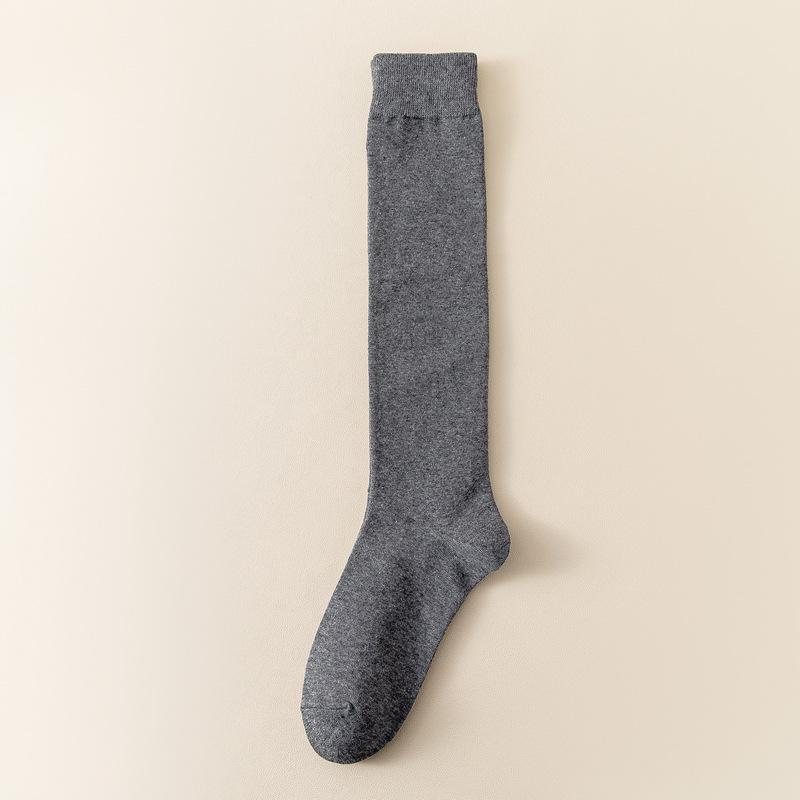 Женские длинные носки выше колена, облегающие, черные, тренд осени/зимы, японский стиль.