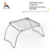 Compact Portable Stainless Steel BBQ Grill and Pot Rack Set