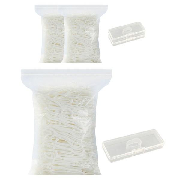 Large Capacity Disposable Smart Dental Floss White G7193 100p + Case 7.6 X 2.3 Cm Set, 3 Sets