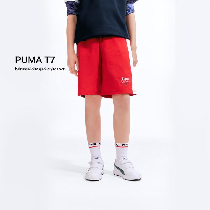 Puma Детский летний комплект из футболки с пэчворком T7 и шорт 2026