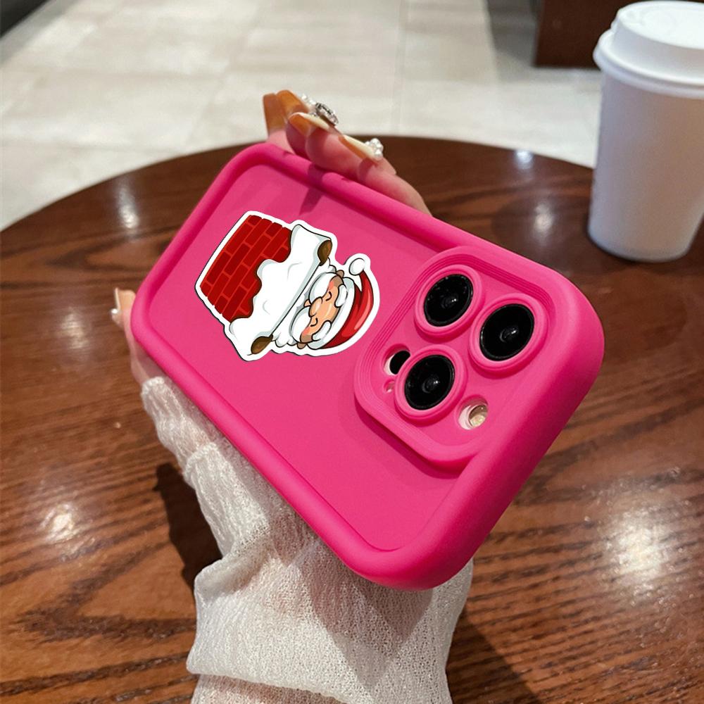 N101 Merry Christmas art Soft Angel Eyes Phone Cases для iPhone 16 15 14 13 11 Pro Max 8 7 6s Plus 12 mini XR XS Max SE Shockproof Cover