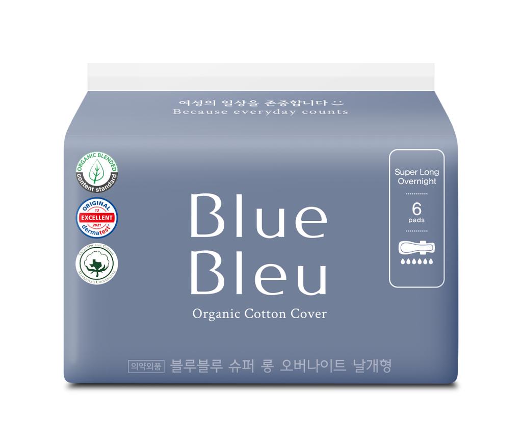 Выберите 1 из 4 видов синих гигиенических прокладок (средний/большой/ночной/длинный лайнер)