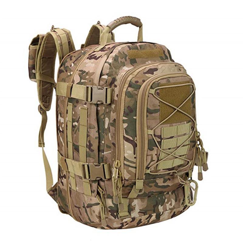 60 л Мужской уличный дорожный рюкзак Molle Камуфляжная сумка для пешего туризма Уличный водонепроницаемый спортивный рюкзак Рюкзак для кемпинга и охоты