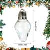1/2pcs Christmas Bulb Gift Jar  Fillable Xmas Light Bulbs Shape Clear Ornaments  Large Plastic Empty Candy Cards Jars