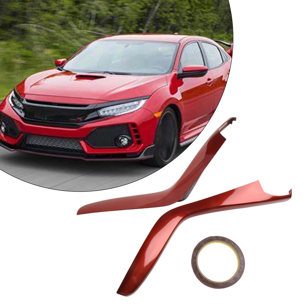 2 шт. карбоновая накладка на панель переключения передач для Civic 14-19, декоративная полоса для центральной панели, детали для модификации стакана для воды