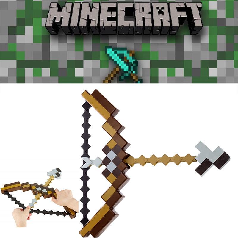 Minecraft Plastic Bow And Arrow Toy For Kids Durable And Fun Minecraft-themed Playtime