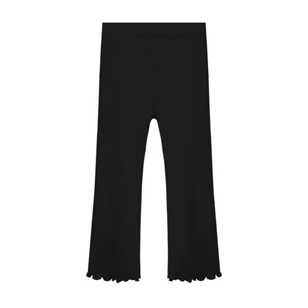 Расклешенные леггинсы для девочек, расклешенные хлопковые брюки для девочек, штаны для йоги, детские леггинсы-клеш