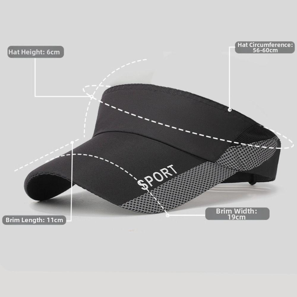 Anti-UV Sun Hat Breathable Tennis Hat Summer Baseball Cap Tennis