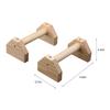 2pcs 25CM Wooden Push Up Stands Double Rod Single Double Handles Headstand Shelf For Women Men Protable Gym Gear Equipment