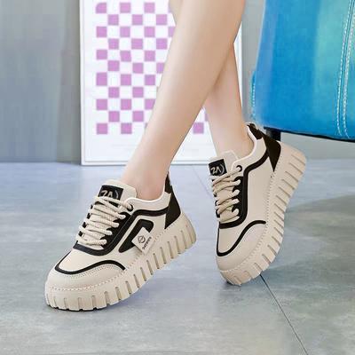 2024 осень маленькие белые туфли женские туфли новая корейская версия студенческая платформа повседневные кеды на мягкой подошве повседневная обувь мать дышащая