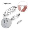 20Pcs 304 Stainless Steel Olive Shape Spring Bait Feeder Feeder Carp Fishing