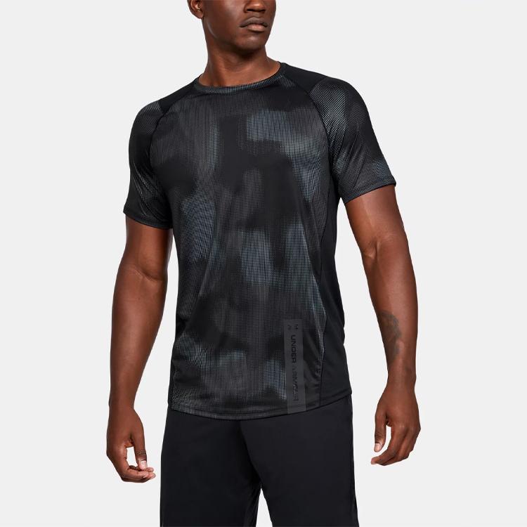 Under Armour Футболка мужская черная серая 1345245-001