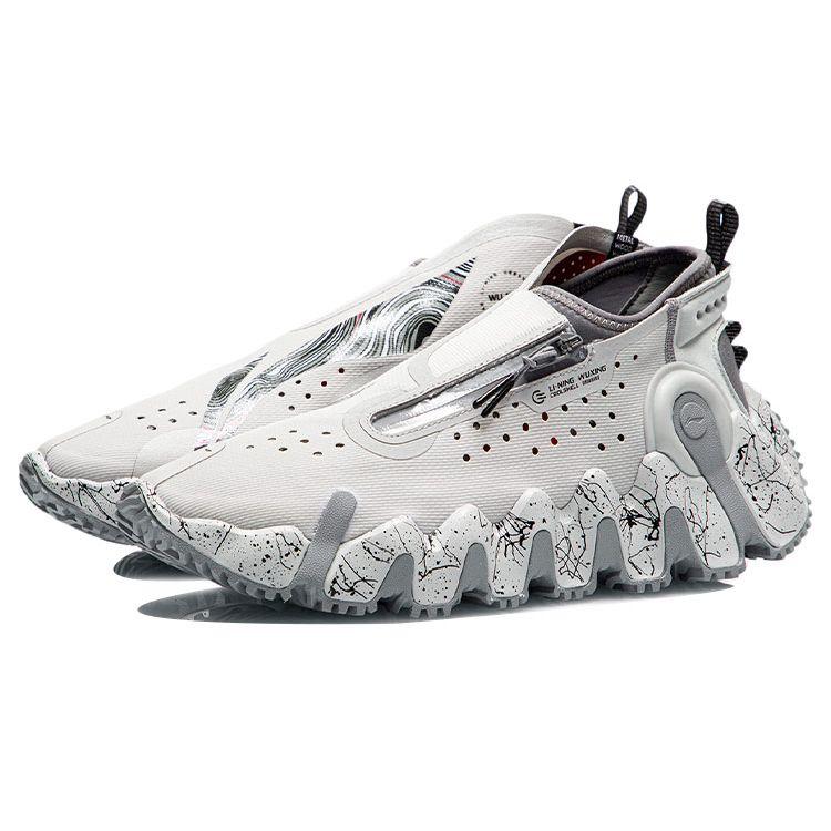 Баскетбольные кроссовки Li Ning Paris Fashion Week Series из ткани TPU с амортизацией, нескользящие, износостойкие, дышащие, с поддержкой, с низким верхом AGBR053-1