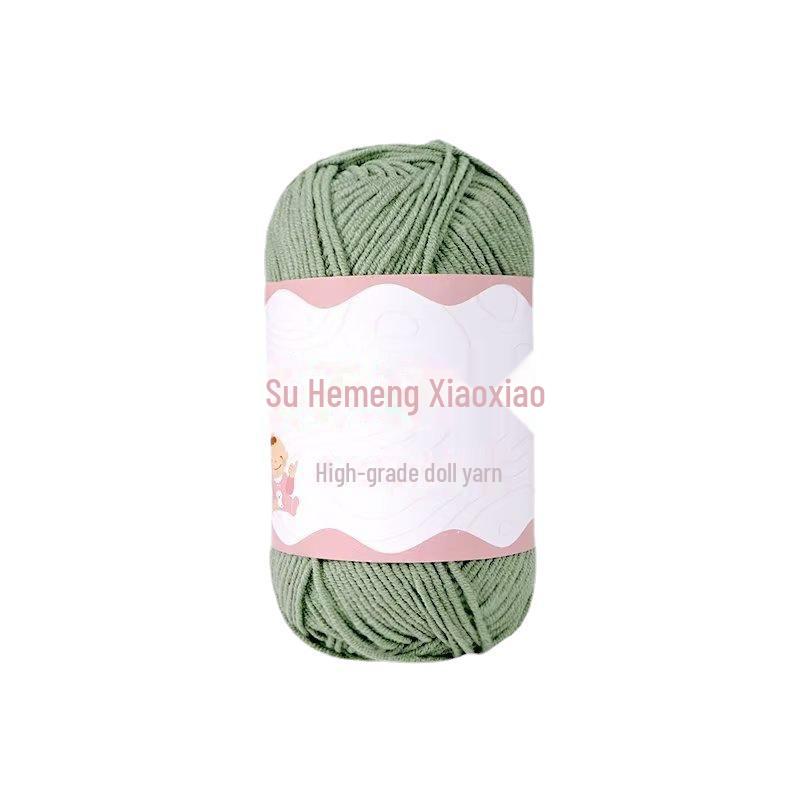 4-х ниточная пряжа из гребенного хлопка для кукол ручной работы, 40 г молочного хлопка, набор материалов для кукол своими руками