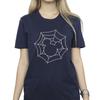 Disney Womens/Ladies Mickey Mouse Spider Web Cotton Boyfriend T-Shirt