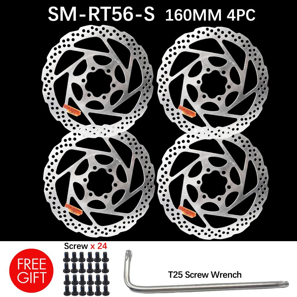 Тормозной ротор DEORE SM RT56 160MM 180MM 6-болтовый, подходит для ротора дискового тормоза горного велосипеда, запчасти для велосипеда