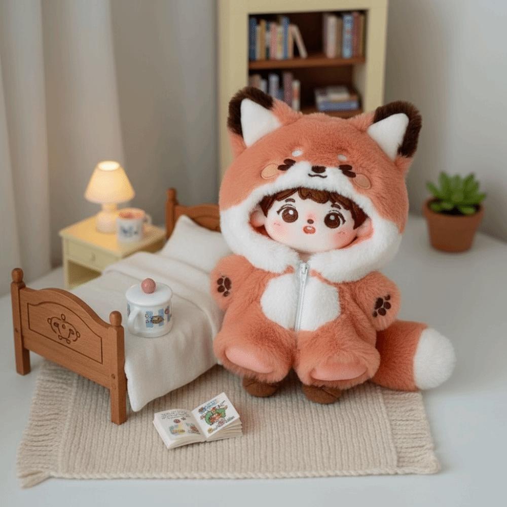 Fox Bunny Baby Clothes 20cm Doll Clothing Cute Outfit Animal Onesie  Doll Costume