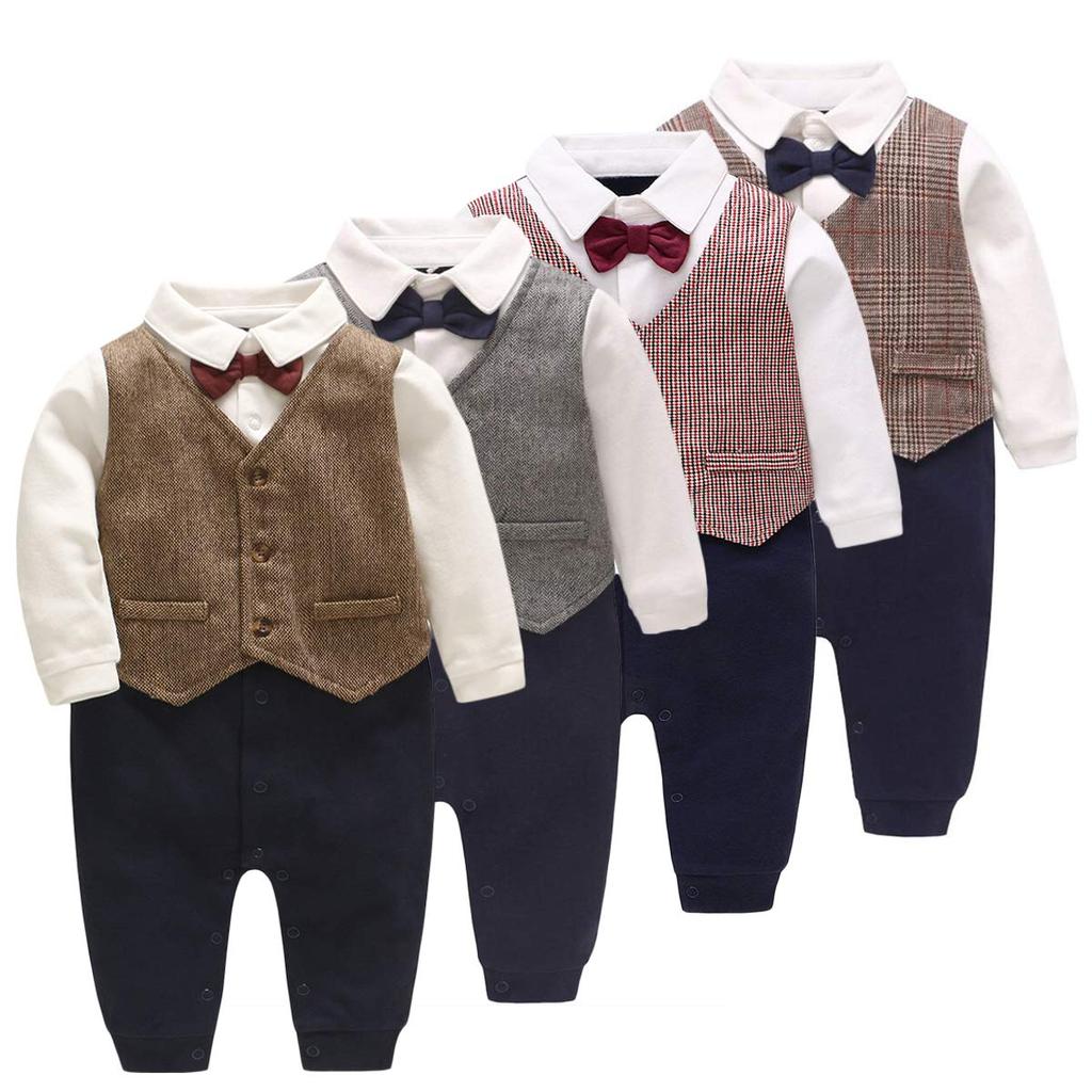 Kanodan Baby с прохладным длинным 59 60 73 80 Свадебный картонный смокинг для младенцев 100 дней Подарки для первого входа в храм Одежда, комбинезоны, официальные,