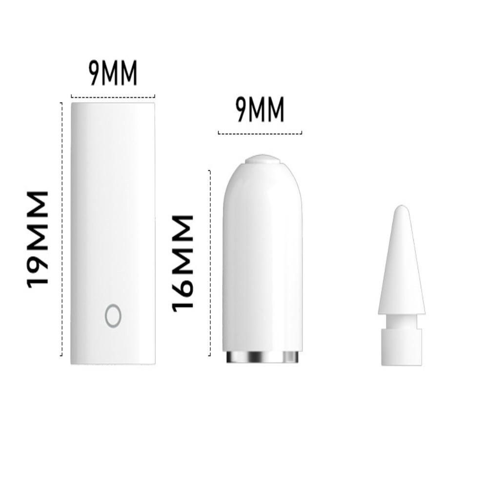 Aluminum Alloy Charging Adapter White Stylus Replacement Accessories Portable Magnetic Pencil Cap