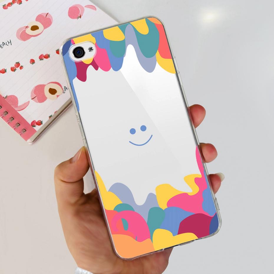 Чехол для iPhone 4 4s Милый Кот Динозавр Рисунок Задняя Крышка Для iPhone4 iPhone4s Мягкий Силикон Прозрачный ТПУ Чехлы для Телефона